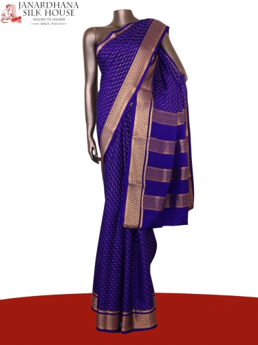 Pure Mysore Crepe Silk Saree